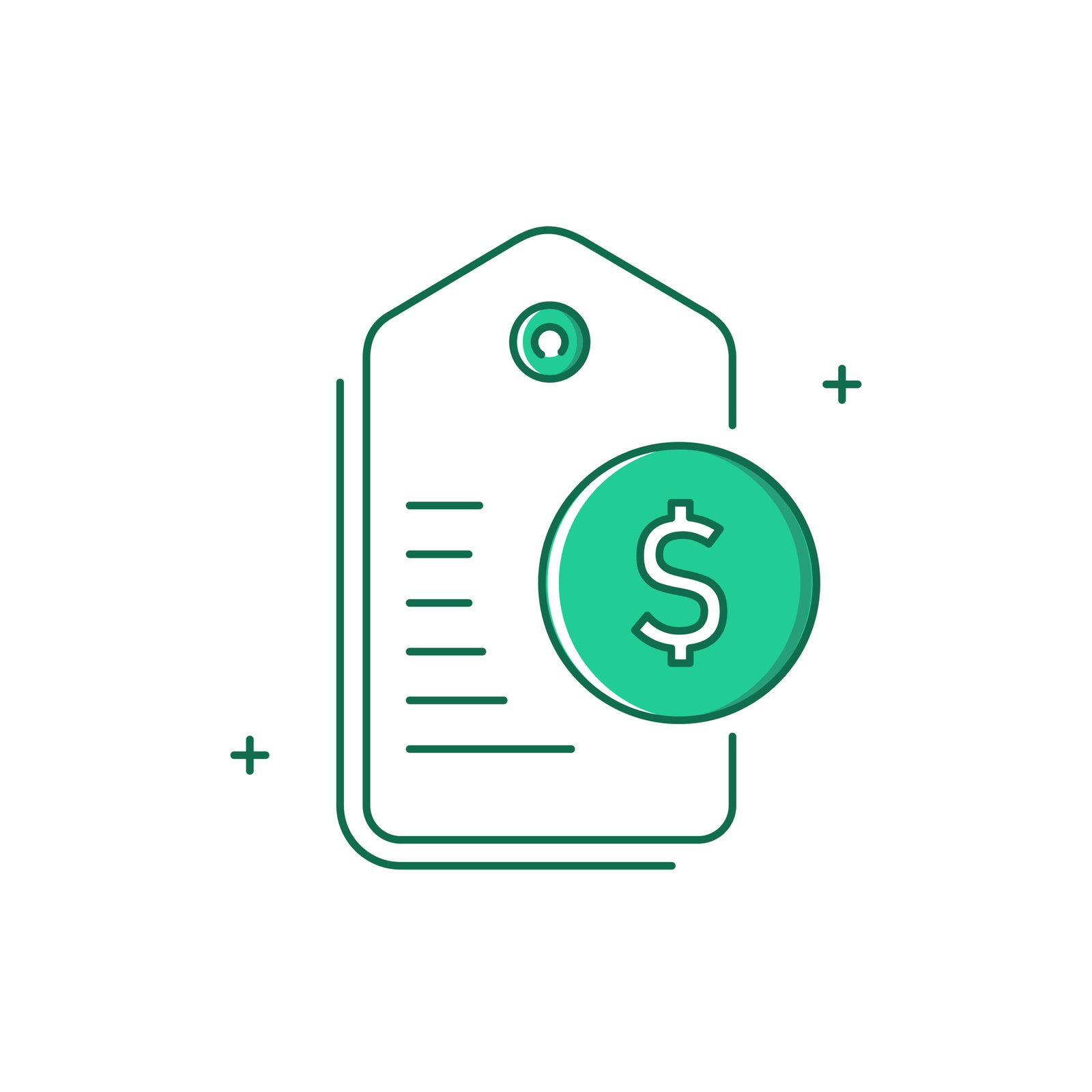 Real-Time Dynamic Pricing Vector Icon Design